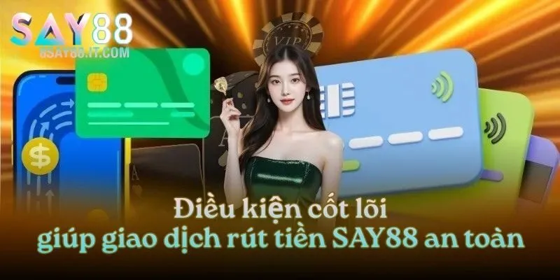 Điều kiện cốt lõi giúp giao dịch rút tiền SAY88 an toàn